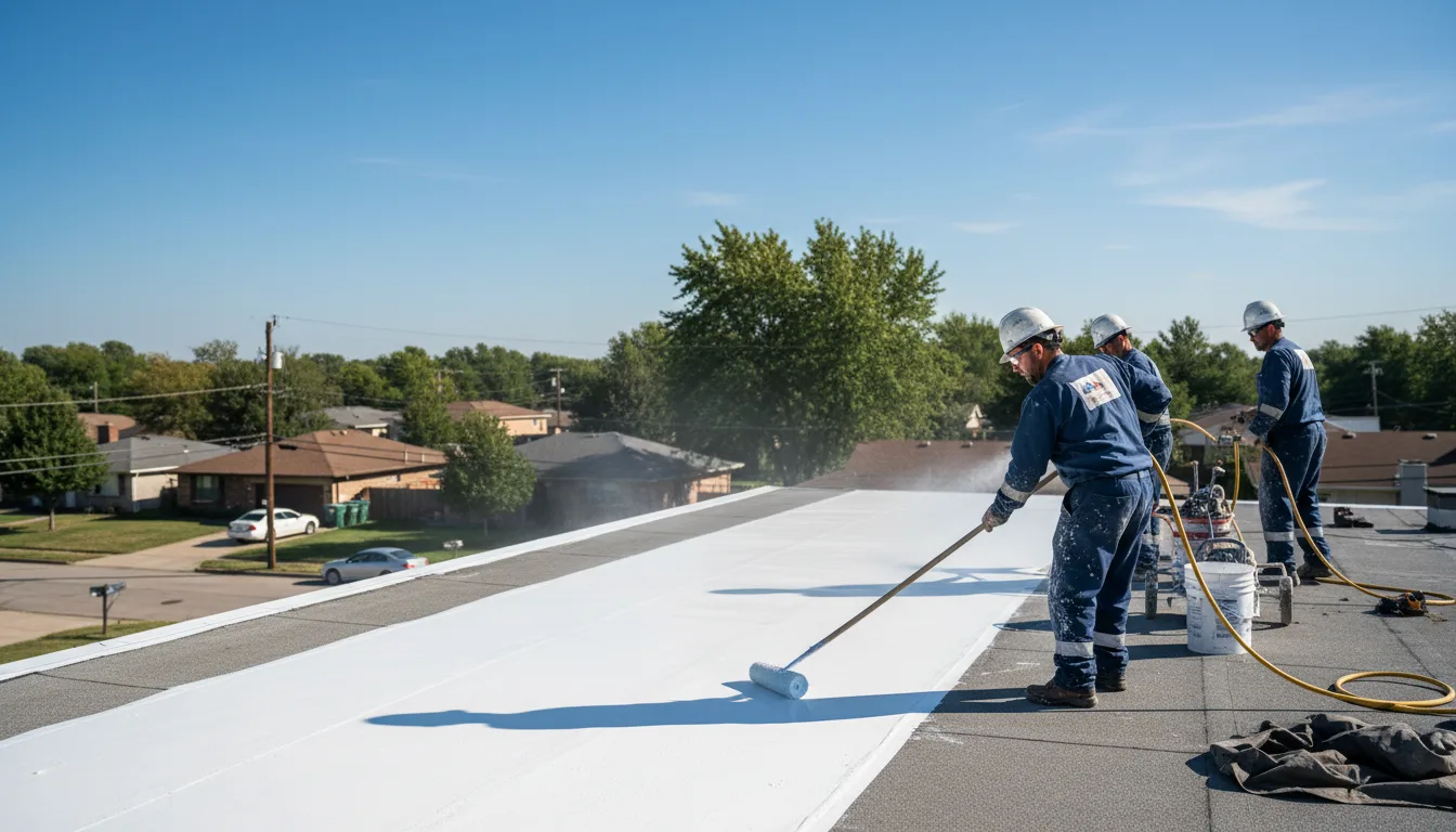 Commercial roof coating in Powells Point, NC near me